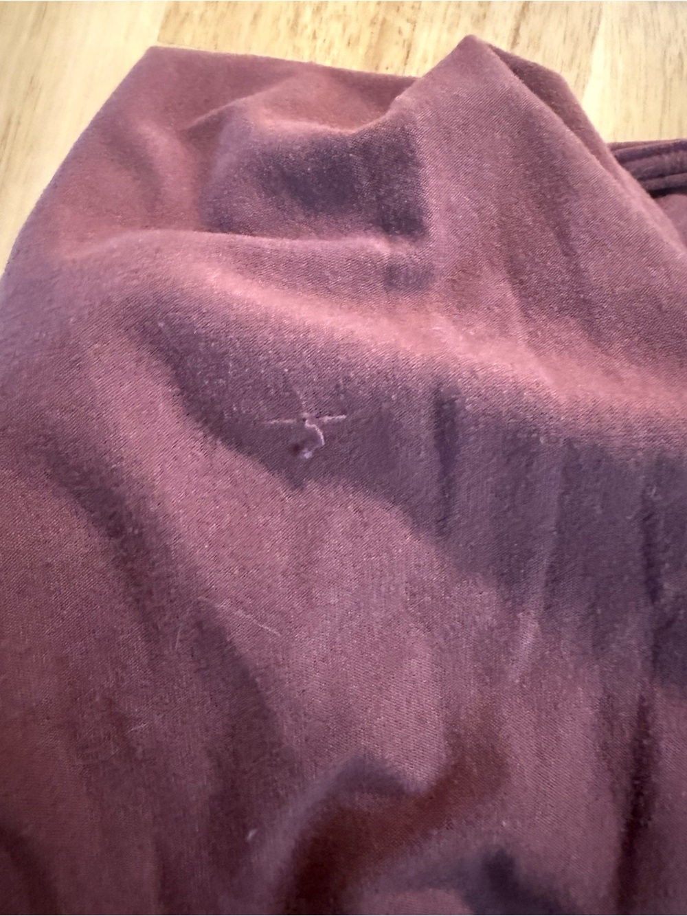 white birch V-Neck Long Sleeve Top in mauve - Picture 3 of 8